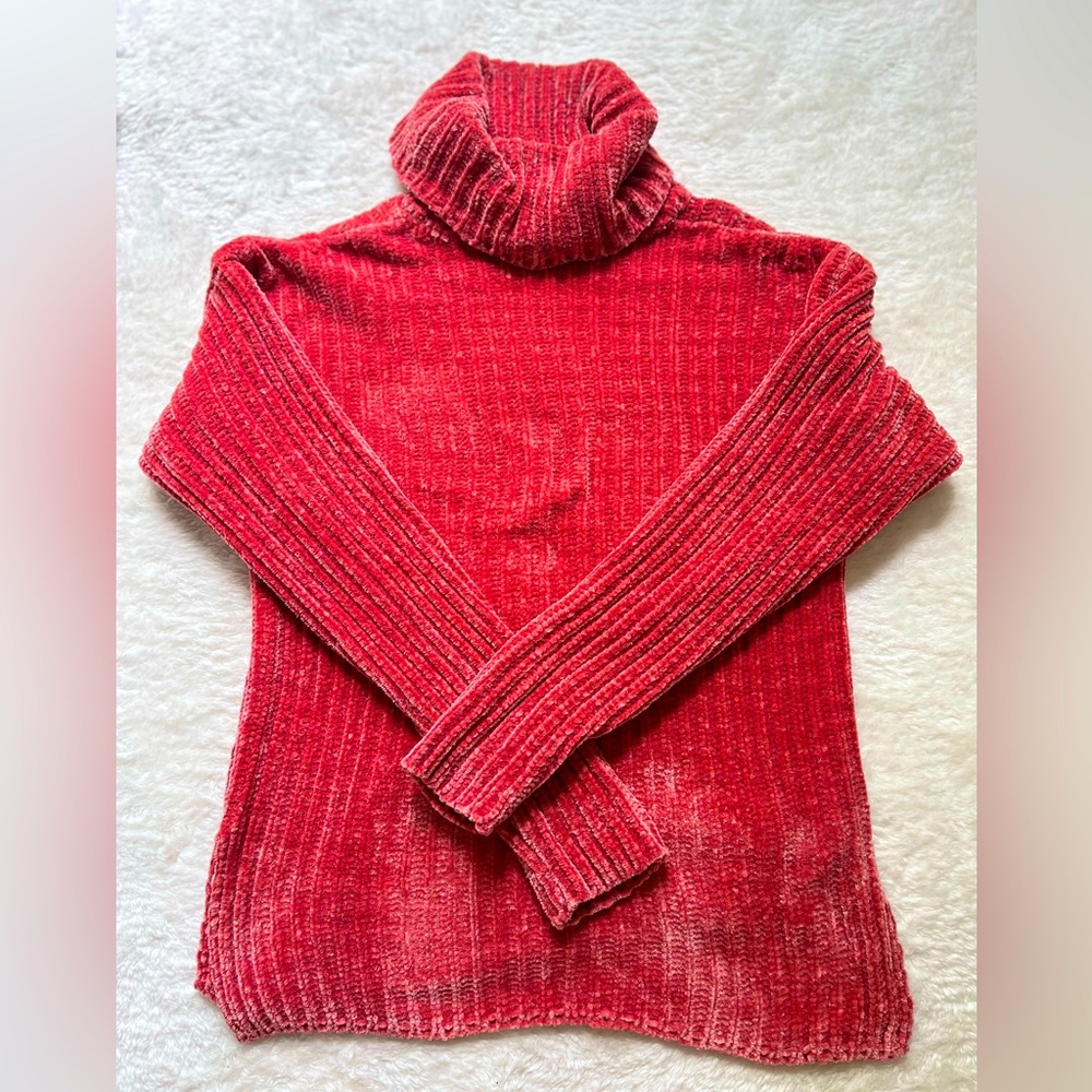 Pink turtleneck s/m sweater